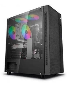 Системный блок IRU Game 520B5G, AMD Ryzen 5 5600 3.5 ГГц, 16Gb RAM, 512Gb SSD, AMD Radeon RX 6600 8Gb, без ОС, черный (2061477) Iru