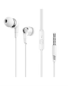Проводные наушники BM47 Dream, jack 3.5 мм, белый Borofone
