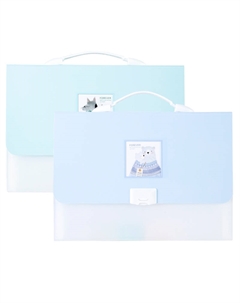 Папка-портфель полипропилен, ассорти (72513) Deli