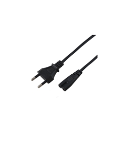 Кабель питания Europlug(M)-IEC-320-C7, 7А, 3 м, черный (11-1107) Rexant