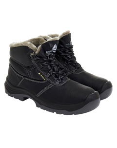 Ботинки рабочие кожаные с металлическим подноском размер 45 черные Jumper3 (JUMP3S3FENO45) Delta plus