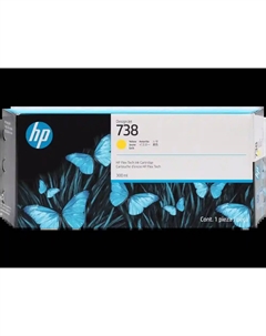Картридж для струйного принтера 738 Yellow (676M8A) Hp