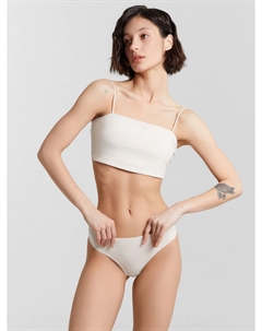 Трусы бразилиана белые с кружевом Mark formelle