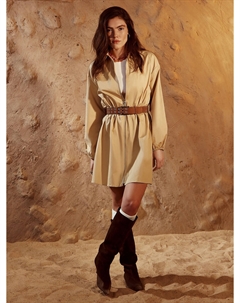 Платье женское бежевое на молнии Mark formelle