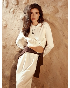 Лонгслив женский кремовый Mark formelle