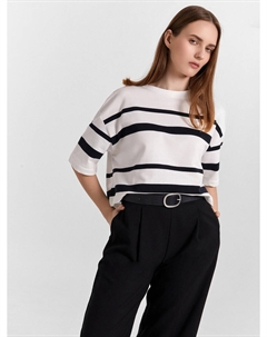 Джемпер женский белый в полоску Mark formelle