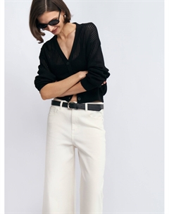 Вязаный кардиган с вырезом на пуговицах Zolla