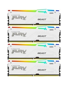 Оперативная память Fury Beast KF552C40BWAK4-128 DDR5 - 4x 32ГБ 5200МГц, DIMM, White, Ret Kingston
