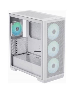 Корпус ATX Creator C1-WT-V1, Midi-Tower, без БП, белый Aerocool