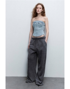 Топ-корсет джинсовый на молнии Befree