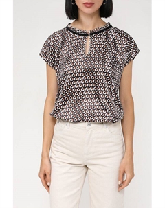 Топ с принтом из вискозы More&more