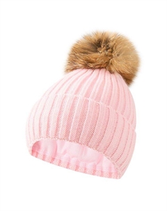 Шерстяная шапка с помпоном Panda&elephant