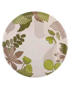 Набор тарелок Nature 6шт 18см бумага Нет марки