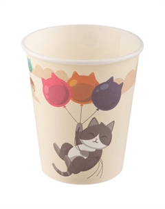 Набор стаканов Cats 6шт 210мл бумага Нет марки