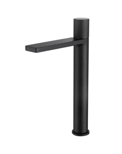 Смеситель для раковины высокий Abber Rund черный порционно-нажимной (AF8711B)