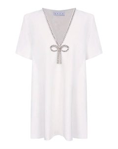 Платье с отделкой стразами Area