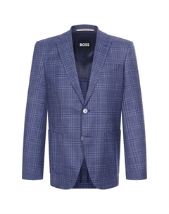 Пиджак из шерсти и шелка Boss