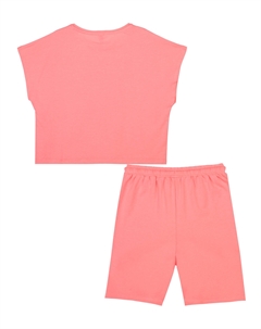 Комплект трикотажный для девочек: фуфайка (футболка), шорты Playtoday tween