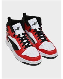 Высокие кеды с белыми вставками, красные Puma