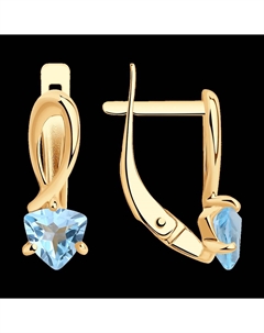 Серьги из золота с топазами Sokolov