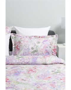 Наволочка с ушками из сатина с принтом Aquarelle flower 21maison