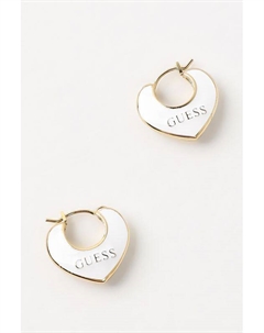 Серьги с эмалью с логотипом Guess