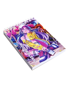 Скетчбук а6, 60 листов на гребне по короткой стороне Calligrata