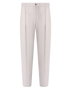 Брюки из шерсти и шелка Marco pescarolo