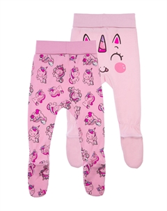 Ползунки детские трикотажные для девочек, 2 шт. в комплекте Playtoday newborn-baby