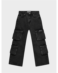 Джинсы с карманами-карго Msgm