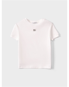 Футболка с лого, белая Dolce&gabbana