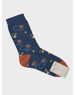Синие носки с принтом "Космонавт" Story loris