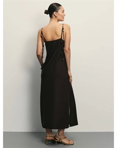 Сарафан изо льна с декоративными бусинами Zarina