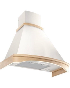 Вытяжка каминная Ротонда 90П-1000-П3Д, бежевый/дуб неокрашенный, ползунковое управление Elikor