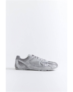 Кроссовки бархатные с атласными лентами Befree