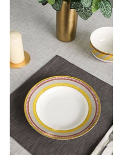 Тарелка фарфоровая Chique Stripes Yellow Pip studio