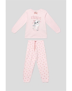 Пижама хлопковая с принтом Ovs