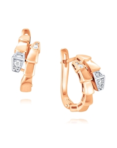 Серьги из золота Адамас