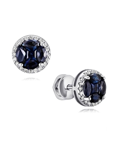 Серьги из золота Адамас