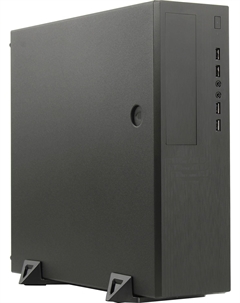 Корпус EL555, mATX, Slim-Desktop, 2xUSB 3.0, черный, 300 Вт (6141876) Powerman
