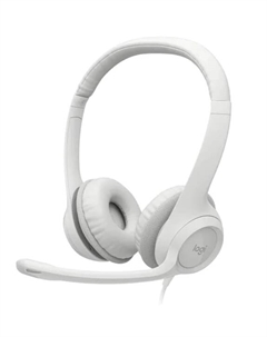 Проводная гарнитура H390, USB, белый (981-001286) Logitech