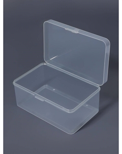 Бокс для хранения мелочей, 17.5×10.9×7.9 см, прозрачный Арт узор