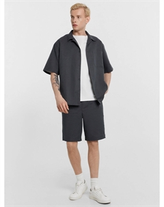 Шорты мужские серые из хлопка и льна Mark formelle