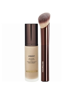 Набор для лица Тональная основа Soft Glow + Кисть Hourglass