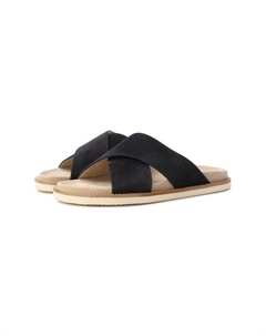 Замшевые шлепанцы Cross-over Brunello cucinelli