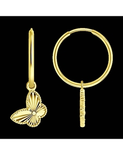 Серьги из желтого золота Sokolov