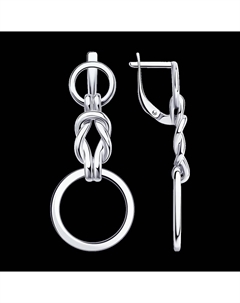 Серьги из серебра Sokolov