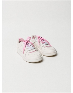 Кожаные кеды с градиентными шнурками для девочек Sela