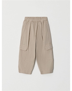 Хлопковые брюки карго для девочек Sela