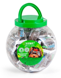 Лакомство для собак Колбаски Petini с индейкой 60 шт в баночке 0,6 кг Titbit